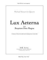 Lux Aeterna SSAATB choral sheet music cover